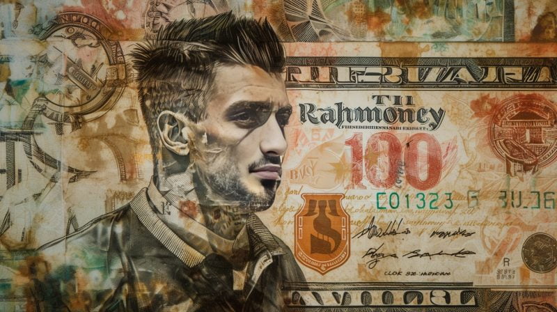 O bancnota cu chipul lui Rrahmani, fotbalistul kosovar al Rapidului